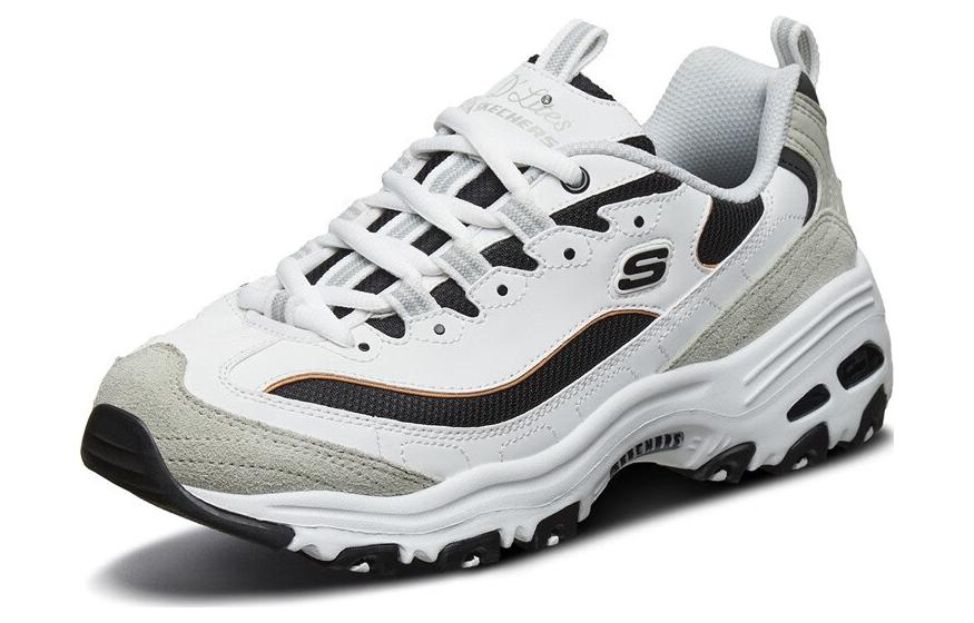 Lookbook (W) Skechers D'Lites Low 'Putih Abu-Abu' 66666179-WLGY