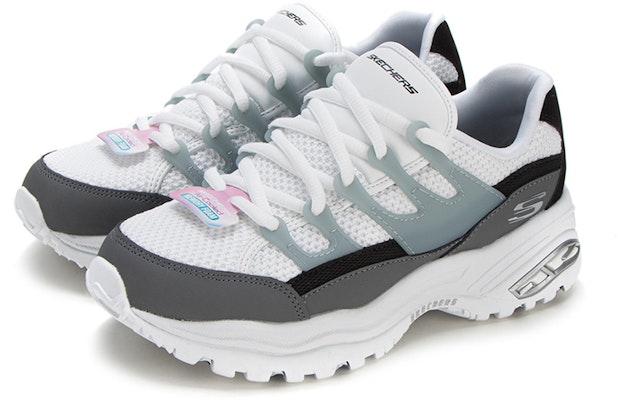 (W) Skechers D'Lites Sepatu Daddy Low-Top Putih/Abu-Abu 66666253-BKW Shop (W) Skechers D'Lites Sepatu Daddy Low-Top Putih/Abu-Abu 66666253-BKW