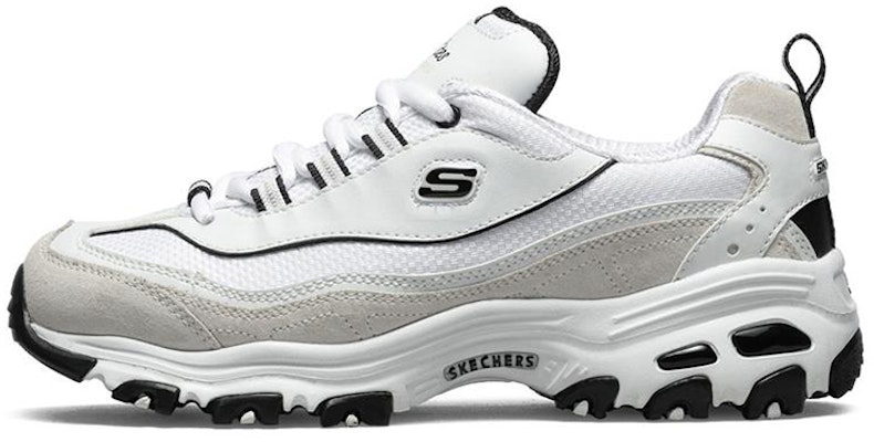 Skechers D'LITES 黑白金 低筒 老爸鞋 女款 白灰 Buy Skechers D'LITES 黑白金 低筒 老爸鞋 女款 白灰