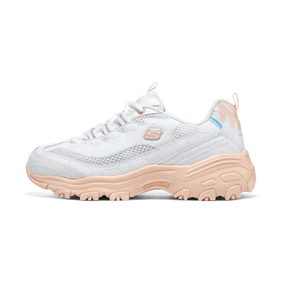 (W) Skechers D'Lites Low 'White Orange'