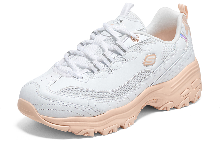 Lookbook (W) 스케쳐스 딜라이트 로우 '화이트 오렌지' 896192-WOR