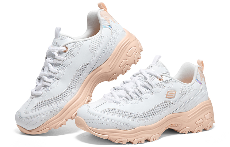 Shop (W) 스케쳐스 딜라이트 로우 '화이트 오렌지' 896192-WOR