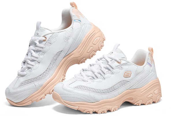 (Women) Skechers D'Lites Low 'White Orange' 896192-WOR Shop (Women) Skechers D'Lites Low 'White Orange' 896192-WOR