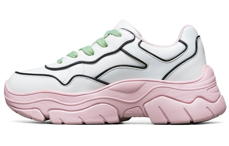 購買Skechers AMP'D 低幫老爹鞋女款白粉- Novelship