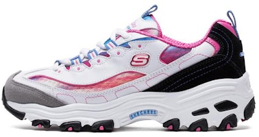 (Women) Skechers D'Lites Low 'White Pink' 99999956-BKFS (Women) Skechers D'Lites Low 'White Pink' 99999956-BKFS