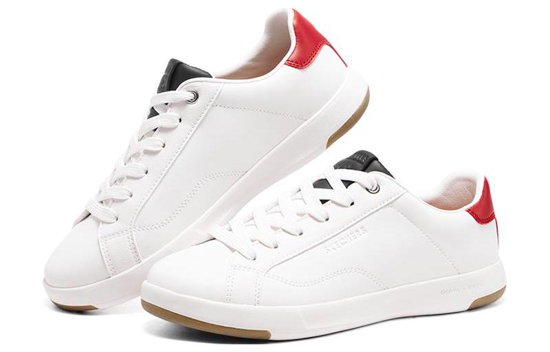 Lookbook (W) Skechers D''Lites Low ''Weiß Rot'' 155673-WBRD