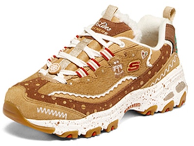 Skechers D‘LITES 姜餅熊 低筒 老爹鞋 女款 棕褐色 聖誕限定 Lookbook Skechers D‘LITES 姜餅熊 低筒 老爹鞋 女款 棕褐色 聖誕限定
