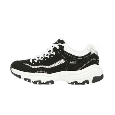 (W) Skechers D'Lites 'Black White'