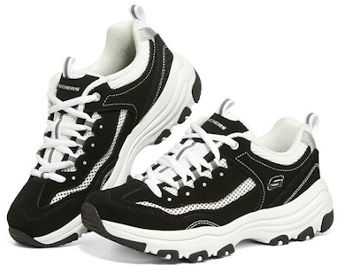 Skechers Dlites 奧利歐 低筒舒適老爸鞋 女款 黑白色 Order Skechers Dlites 奧利歐 低筒舒適老爸鞋 女款 黑白色