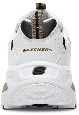 (Women) Skechers D'Lites low Dad Shoes White 11919-WBGD Shop (Women) Skechers D'Lites low Dad Shoes White 11919-WBGD