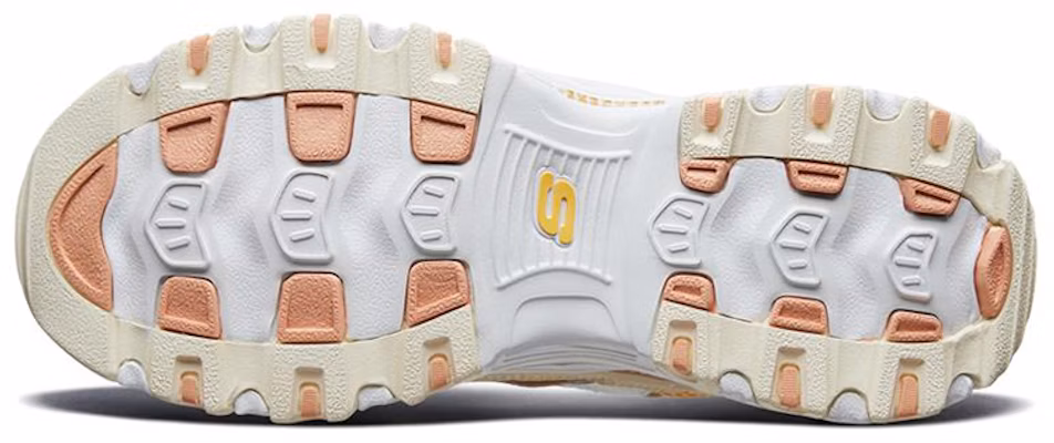 (Women) Skechers D'Lites 1.0 low running Shoes White/Yellow 13146-WYL Purchase (Women) Skechers D'Lites 1.0 low running Shoes White/Yellow 13146-WYL
