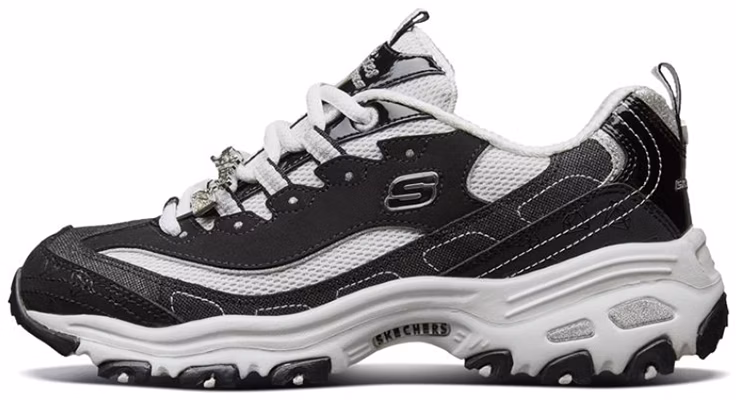 (Women) Skechers D'Lites 10th Anniversary Edition Diamond Panda Shoes Sneakers Black/White 12241-BKW Buy (Women) Skechers D'Lites 10th Anniversary Edition Diamond Panda Shoes Sneakers Black/White 12241-BKW