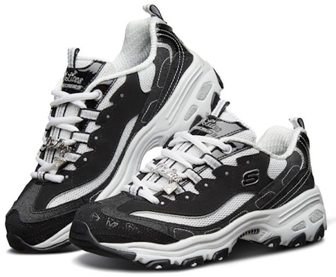 (Women) Skechers D'Lites 10th Anniversary Edition Diamond Panda Shoes Sneakers Black/White 12241-BKW Lookbook (Women) Skechers D'Lites 10th Anniversary Edition Diamond Panda Shoes Sneakers Black/White 12241-BKW