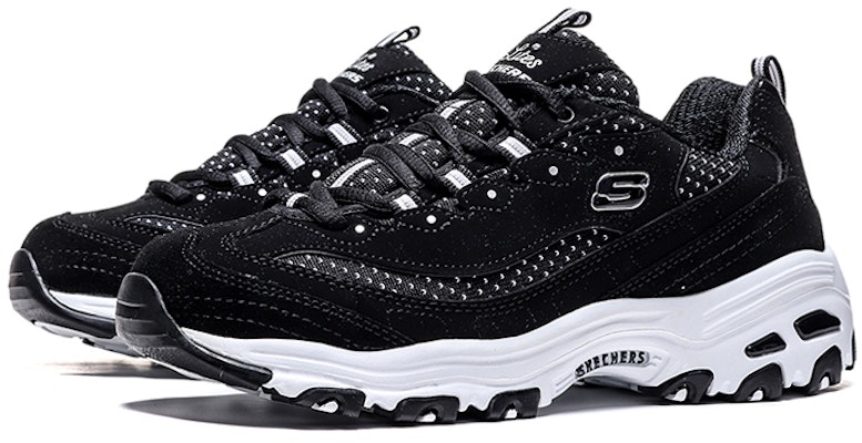Skechers斯凱奇 D‘LITES 潮流百搭 低筒休閒運動鞋 女款 黑色 Lookbook Skechers斯凱奇 D‘LITES 潮流百搭 低筒休閒運動鞋 女款 黑色
