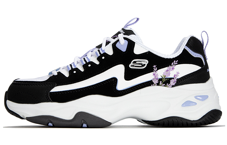 (Women) Skechers D'LITES 4.0 'Black Purple' 896138-BKLV
