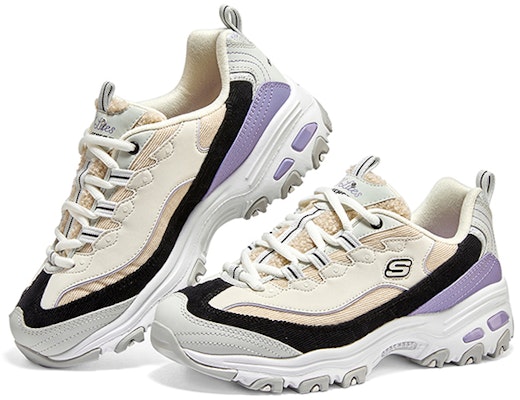 (W) 斯凯奇 DLITES 1.0 '米色紫色' 896148-MLT Lookbook (W) 斯凯奇 DLITES 1.0 '米色紫色' 896148-MLT