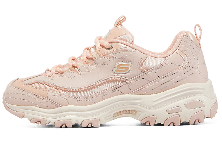 (Women) Skechers D'Lites 1.0 'Pink White' 149463-ROS