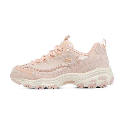 (W) Skechers D'Lites 1.0 'Pink White'