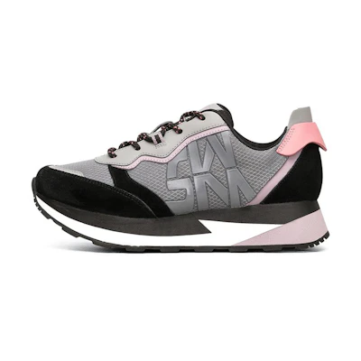 (W) Skechers Low-Top Grey/Black