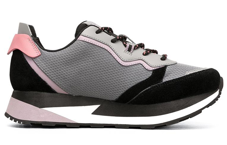 Order (Women) Skechers Low-Top Grey/Black 155492-BKMT