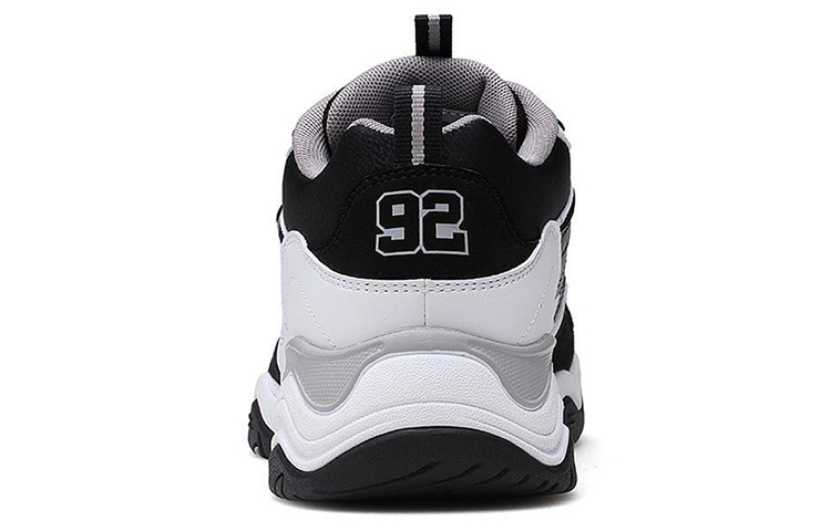 (W) Skechers D'Lites Train Mid-Top Daddy Shoes Black/White 圖 4