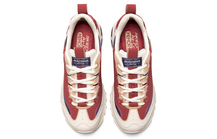 Shop (W) Skechers D'lites 2021新年白红色运动鞋 66666348-MULT