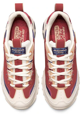 (W) Skechers D'lites 2021新年白红色运动鞋 66666348-MULT Shop (W) Skechers D'lites 2021新年白红色运动鞋 66666348-MULT