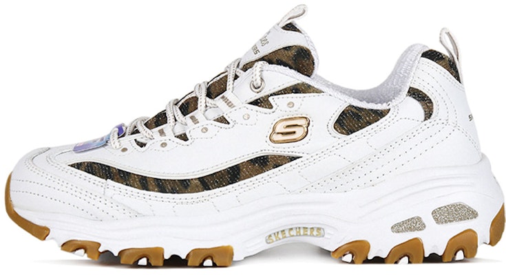 (W) スケッチャーズ D'Lites クイックレオパード (白) 13158-WHLD Buy (W) スケッチャーズ D'Lites クイックレオパード (白) 13158-WHLD