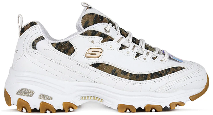 (W) スケッチャーズ D'Lites クイックレオパード (白) 13158-WHLD Order (W) スケッチャーズ D'Lites クイックレオパード (白) 13158-WHLD