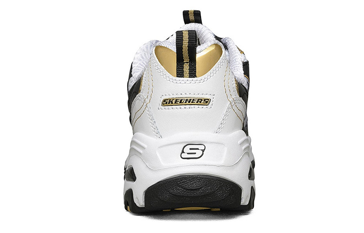 Lookbook (W) Skechers D'Lites Kasut Lari Hitam/Emas 99999957-BKGD