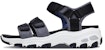 (W) Skechers D'Lites Sandal 'Hitam Biru' 31658-BKBL