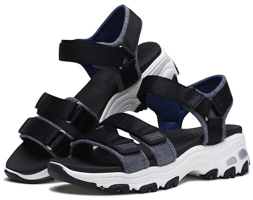 (W) 스케쳐스 딜라이트 샌들 '블랙 블루' (Skechers D'Lites Sandal 'Black Blue') 31658-BKBL Lookbook (W) 스케쳐스 딜라이트 샌들 '블랙 블루' (Skechers D'Lites Sandal 'Black Blue') 31658-BKBL