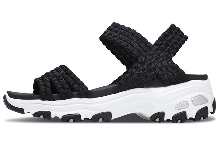 (Women) Skechers D'Lites Sandal 'Black Casual' 31523-BLK
