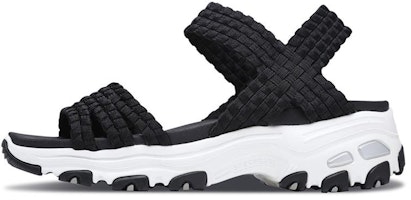 (Women) Skechers D'Lites Sandal 'Black Casual' 31523-BLK (Women) Skechers D'Lites Sandal 'Black Casual' 31523-BLK