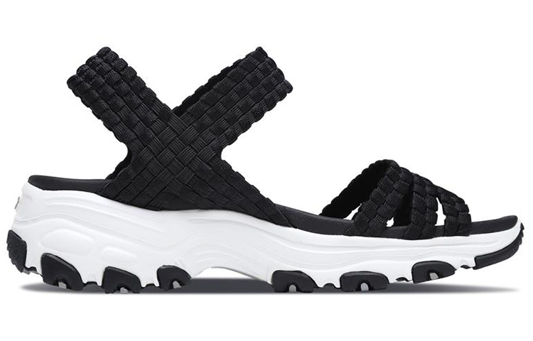 Order (Women) Skechers D'Lites Sandal 'Black Casual' 31523-BLK
