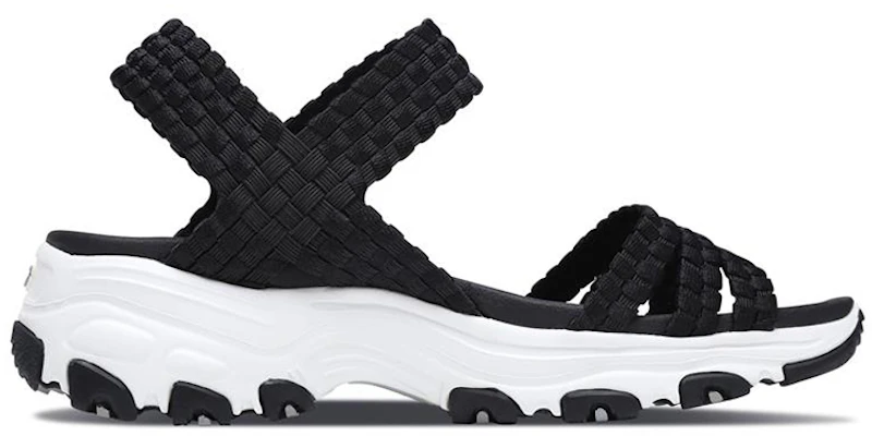 (Women) Skechers D'Lites Sandal 'Black Casual' 31523-BLK Order (Women) Skechers D'Lites Sandal 'Black Casual' 31523-BLK