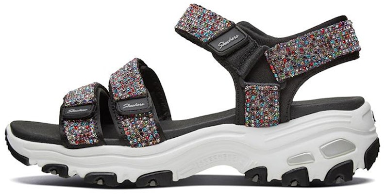 (Women) Skechers D'Lites Sandal 'Black Multicolor' 31663-BKMT Buy (Women) Skechers D'Lites Sandal 'Black Multicolor' 31663-BKMT
