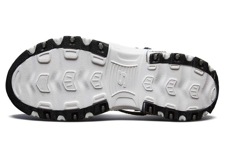 Shop (W) Skechers D'Lites Sandal 'Hitam Multicolor' 31663-BKMT