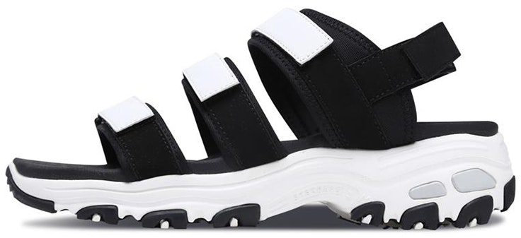 women-skechers-d-lites-sandal-black-white-66666108-bkw