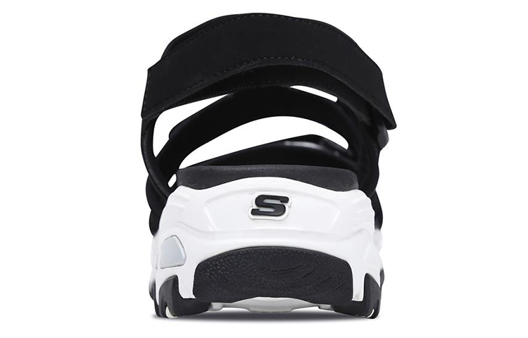 Shop (Women) Skechers D'Lites Sandal 'Black White' 66666108-BKW