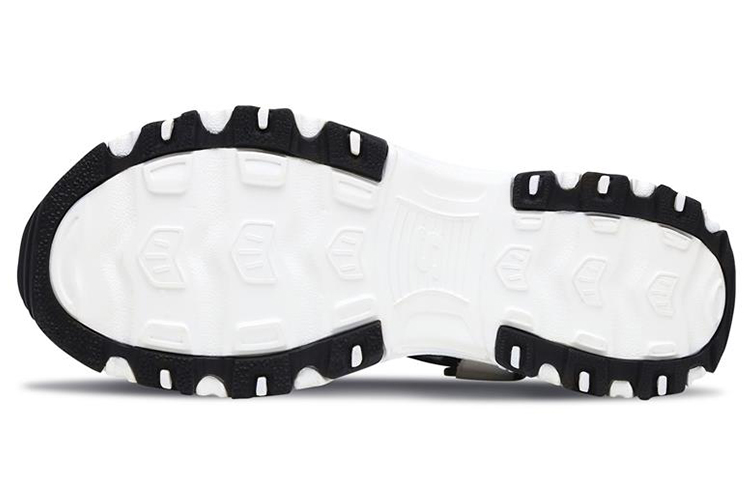 Purchase (Women) Skechers D'Lites Sandal 'Black White' 66666108-BKW