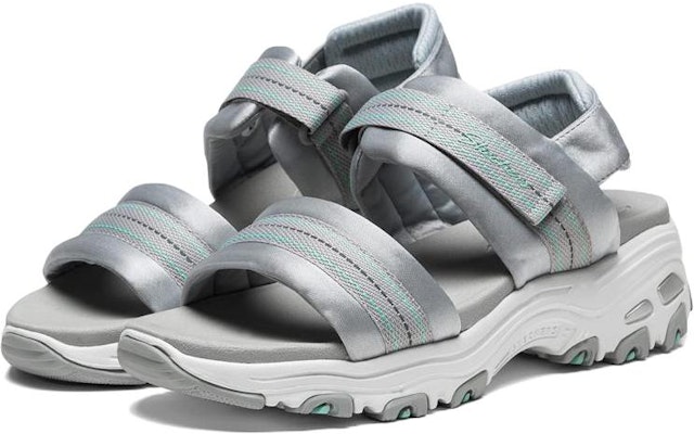 Skechers D'lites 運動涼鞋 女款 灰色 Lookbook Skechers D'lites 運動涼鞋 女款 灰色