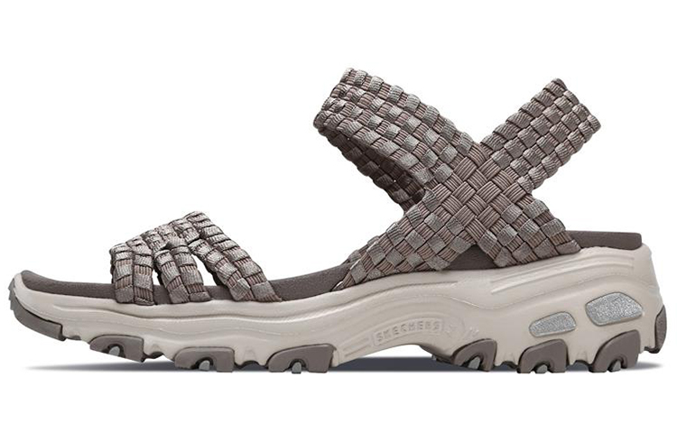 (Women) Skechers D'Lites Sandal 'Grey Brown' 31523-TPE