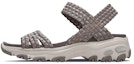 Buy (W) Skechers D'Lites Sandal 'Kelabu Coklat' 31523-TPE