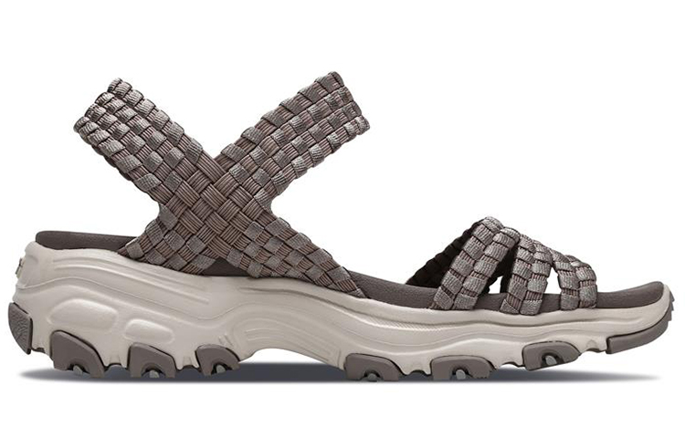 Order (Women) Skechers D'Lites Sandal 'Grey Brown' 31523-TPE