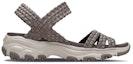 Order (W) Skechers D'Lites Sandal 'Kelabu Coklat' 31523-TPE