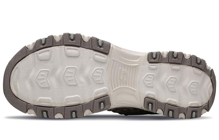 Purchase (Women) Skechers D'Lites Sandal 'Grey Brown' 31523-TPE