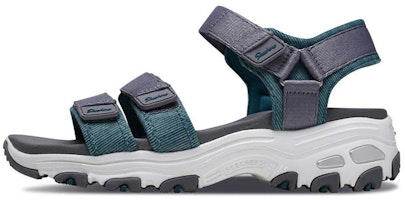(Women) Skechers D'Lites Sandal 'Grey Green' 31658-CCTL (Women) Skechers D'Lites Sandal 'Grey Green' 31658-CCTL