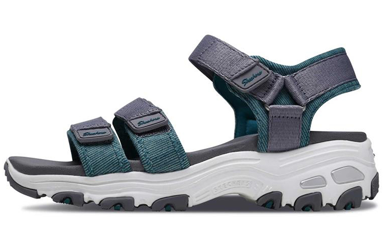 (Women) Skechers D'Lites Sandal 'Grey Green' 31658-CCTL