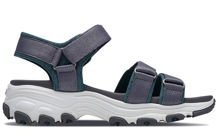 Order (Women) Skechers D'Lites Sandal 'Grey Green' 31658-CCTL